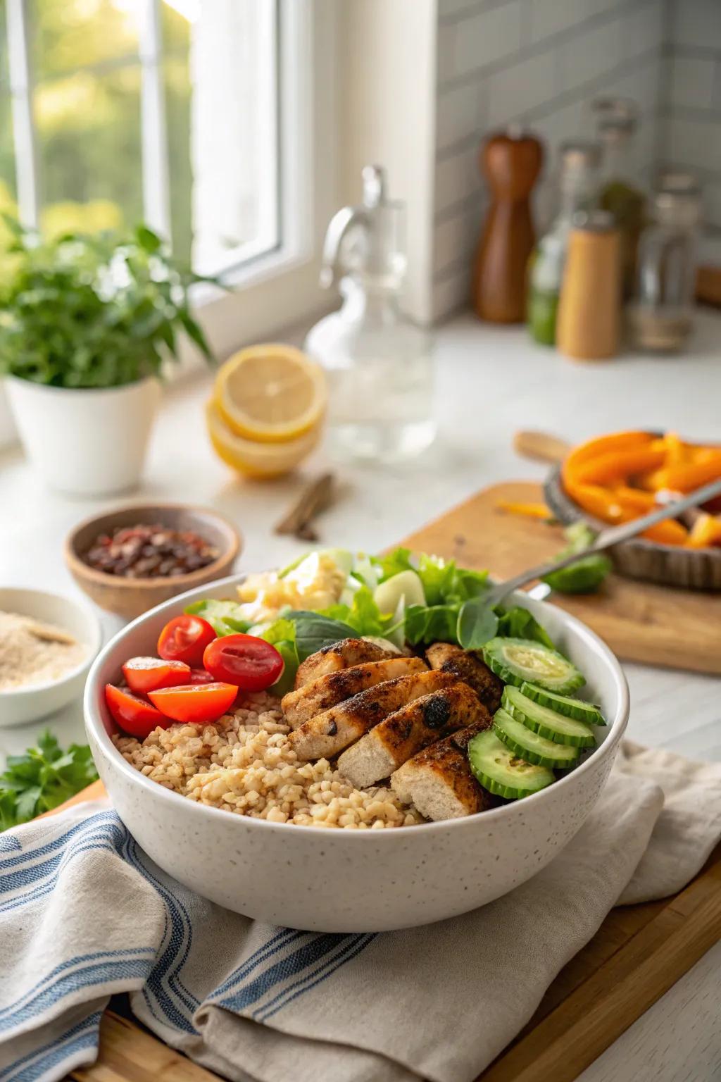 Nourishing grain bowls are just the thing for a balanced dinner.