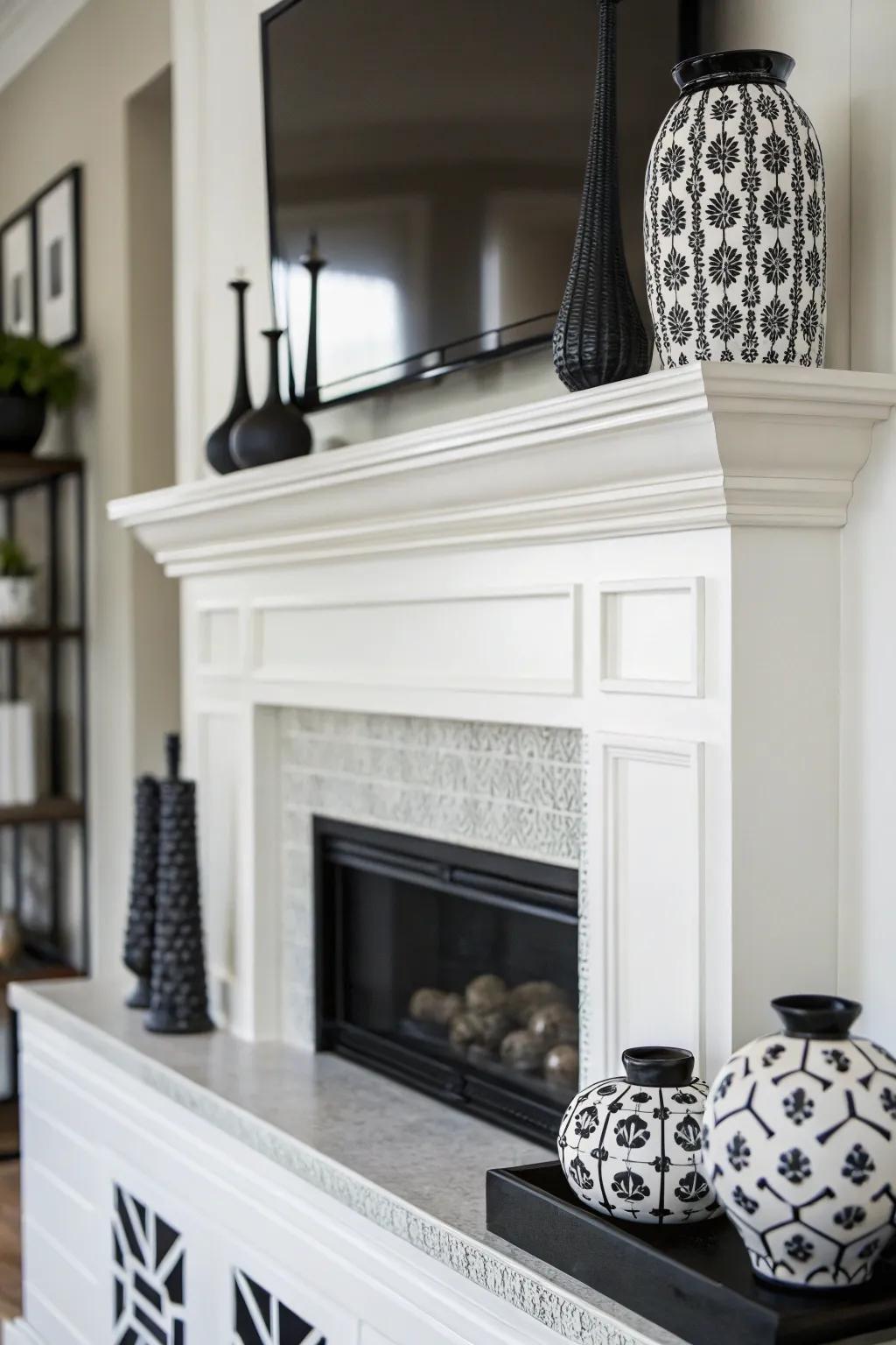A monochrome scheme delivers a fresh and modern aesthetic.