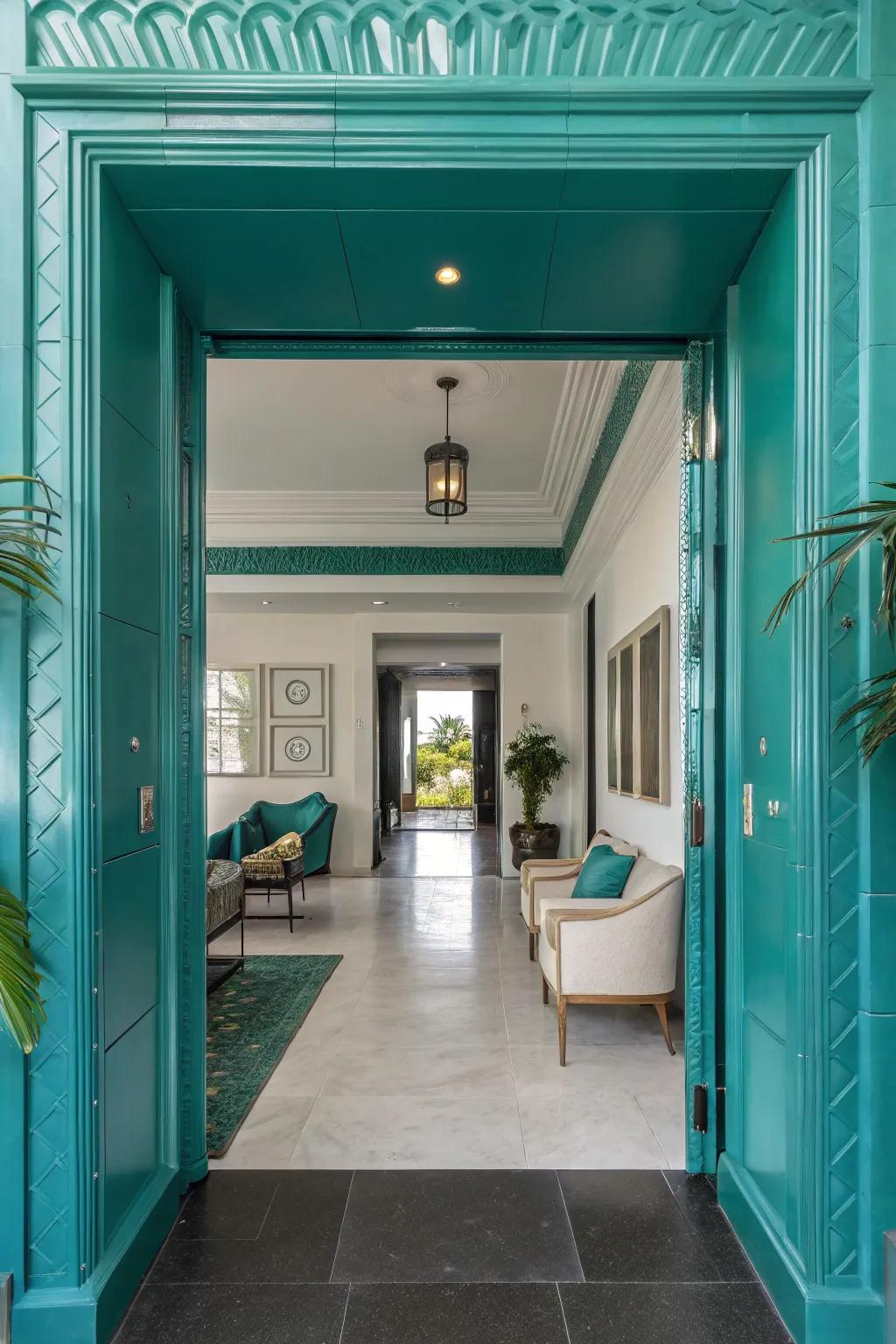 Add a mysterious touch with profound ocean abyss hues.