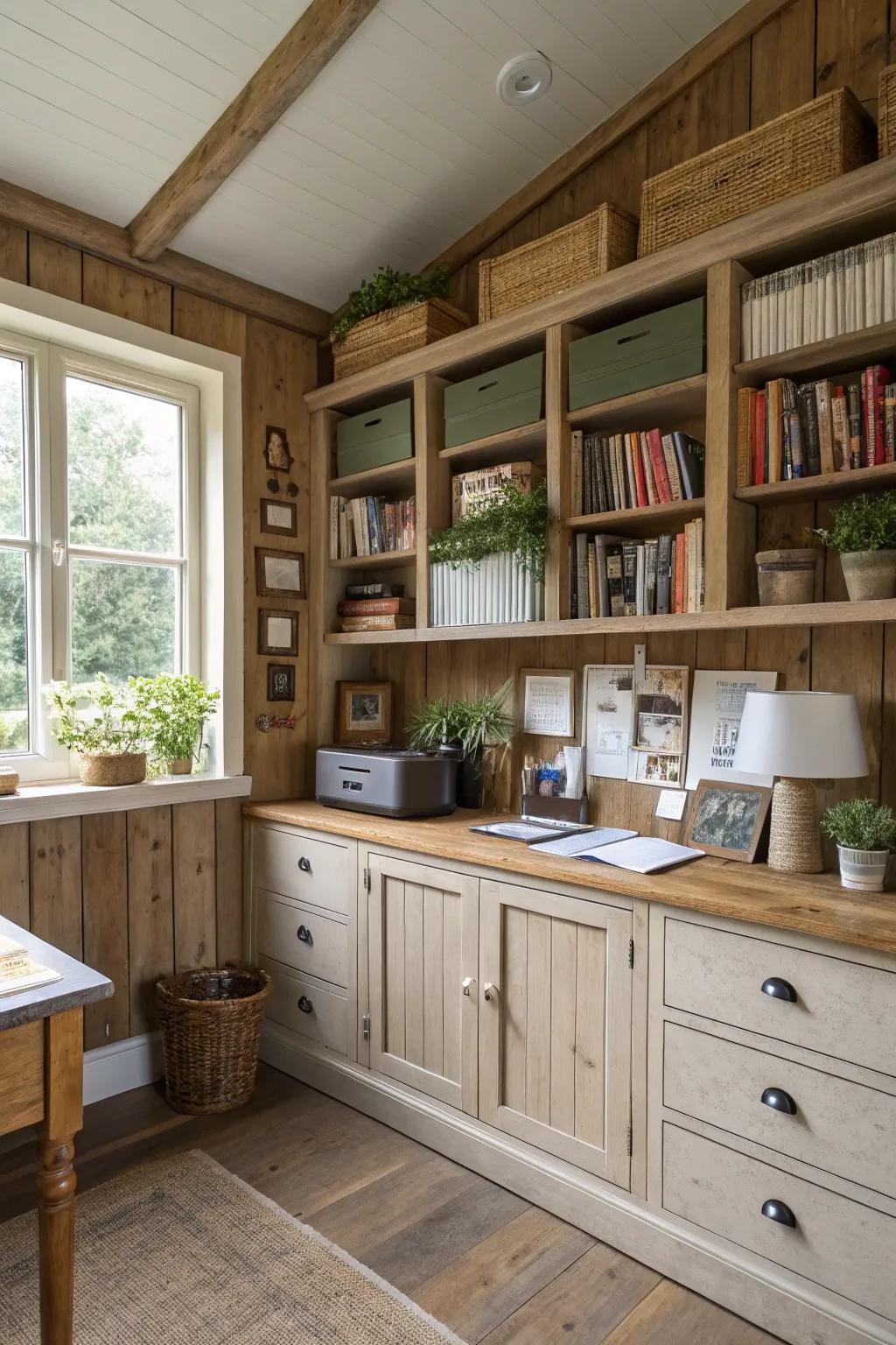 Clever storage space services for a neat workspace.