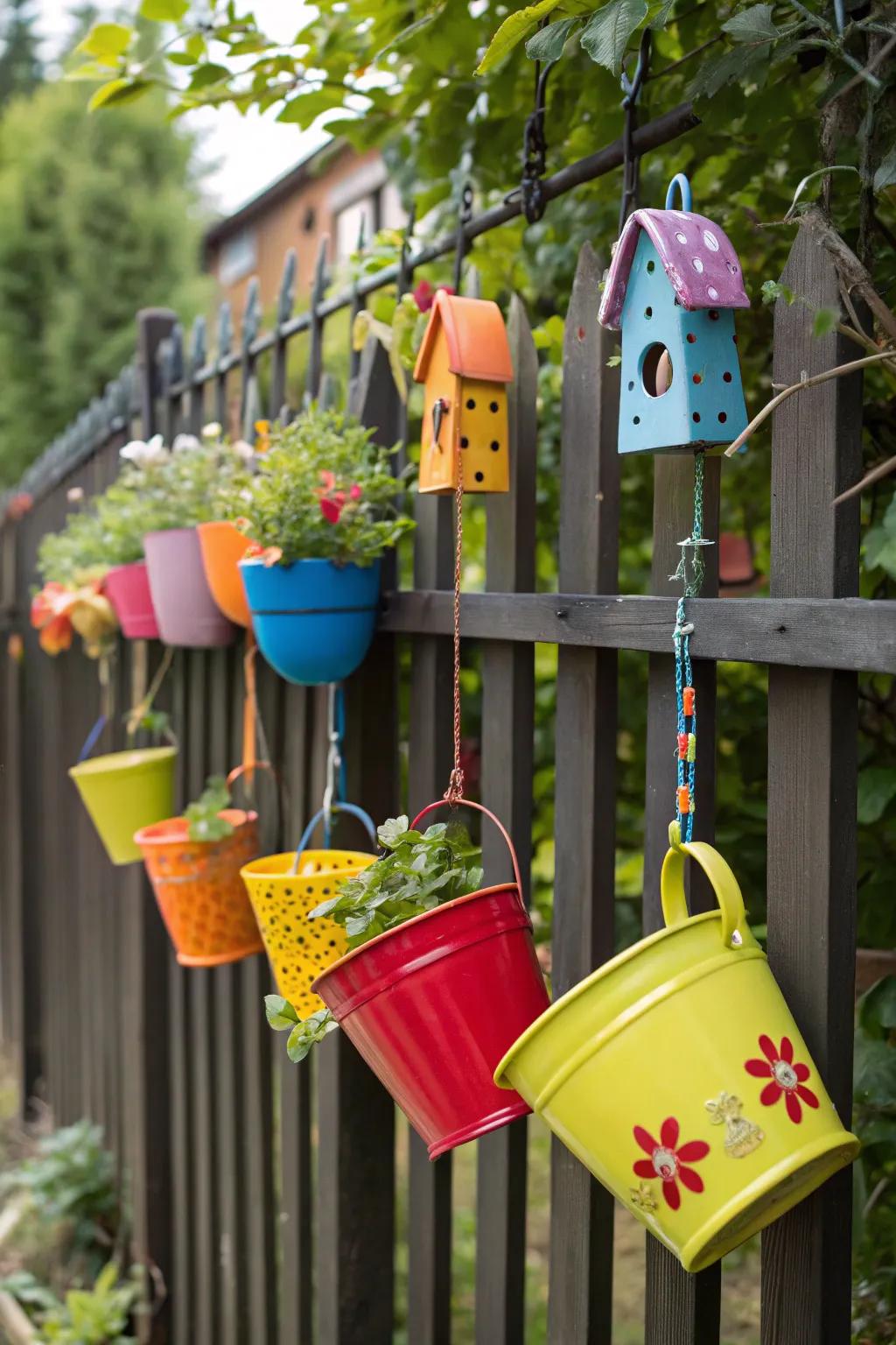 Decorative impressions inject vitality and color into your fence.