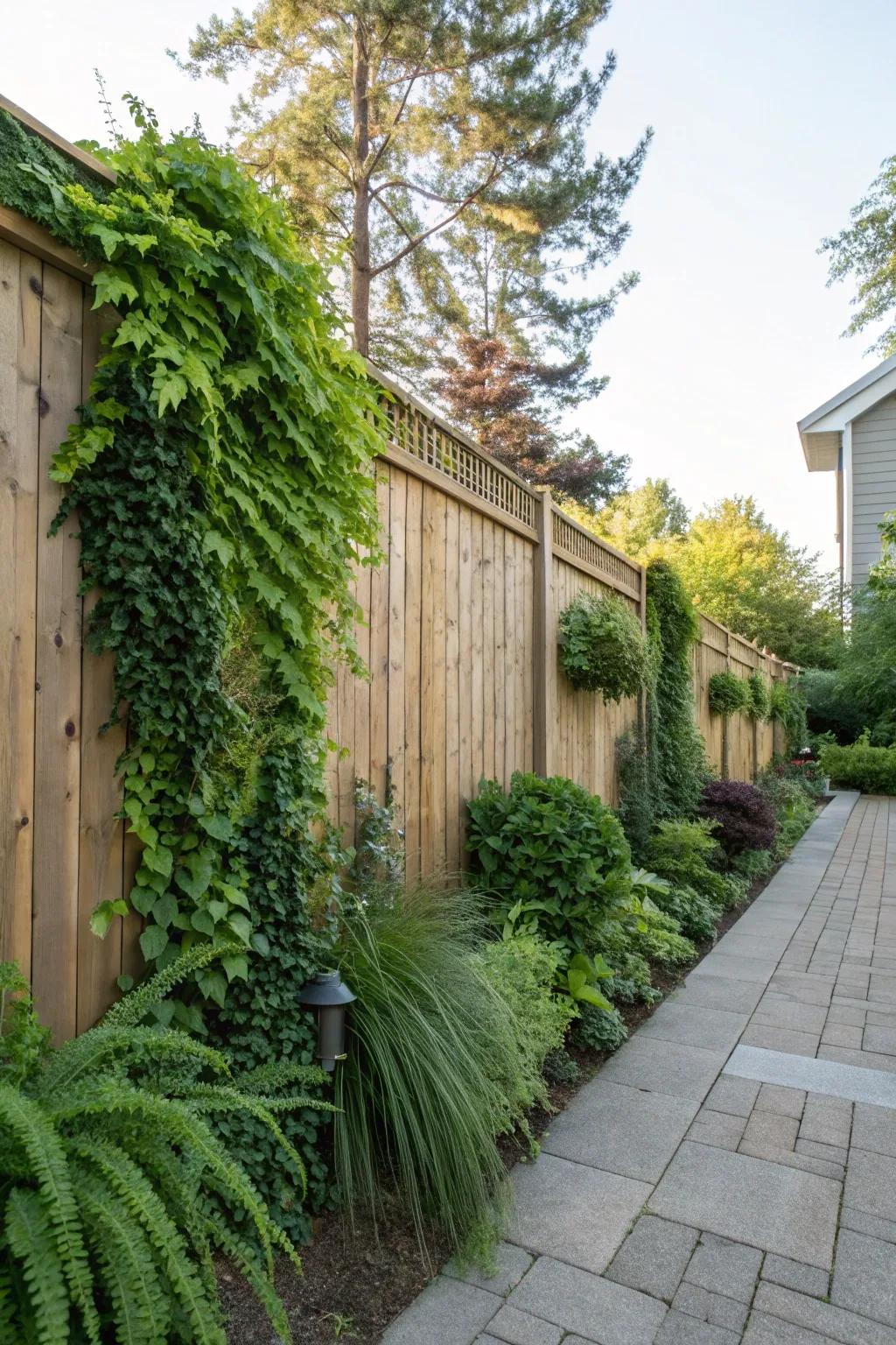 A living wall fills your fence with greenery and vitality.