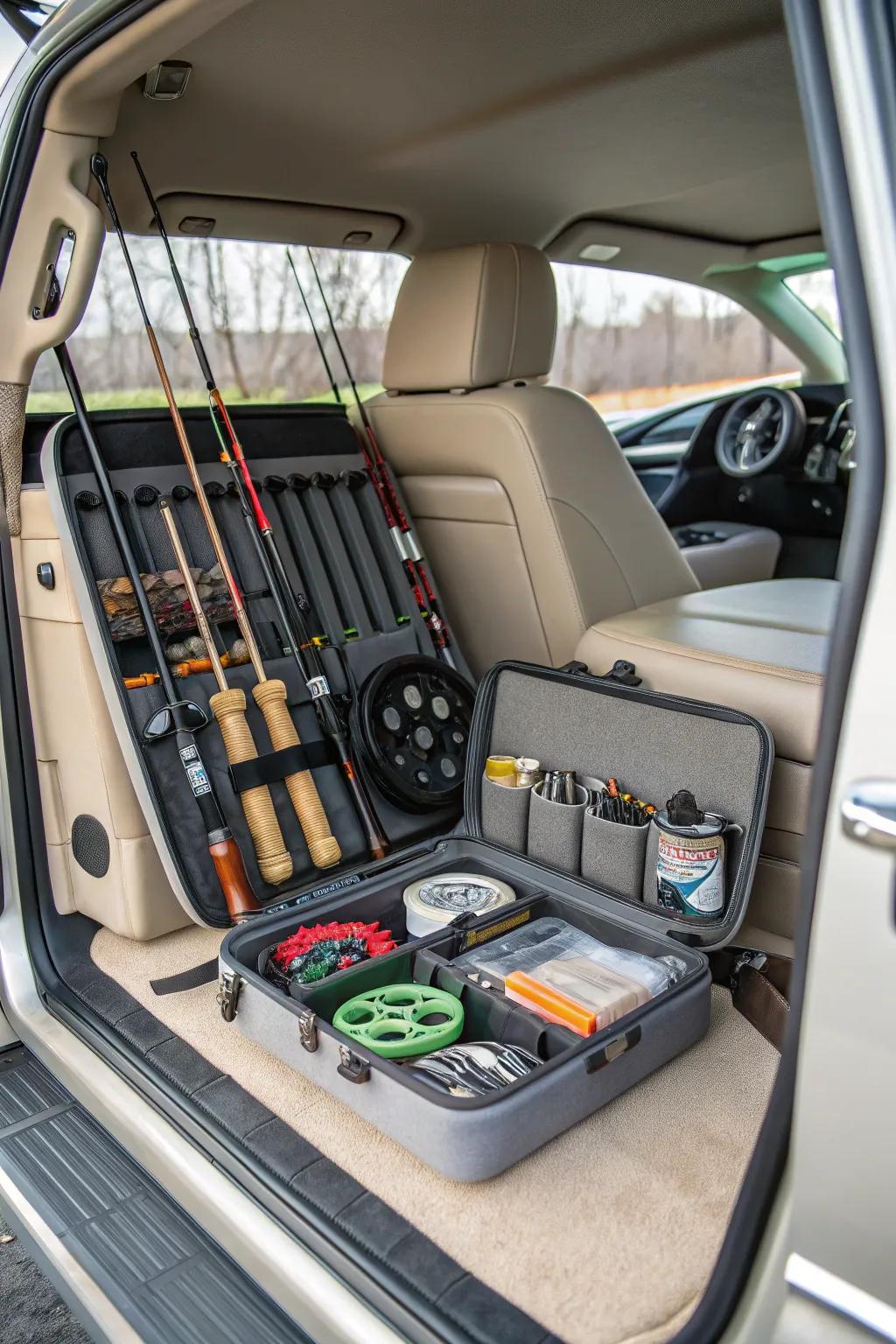 In-vehicle storage for those that love to travel.