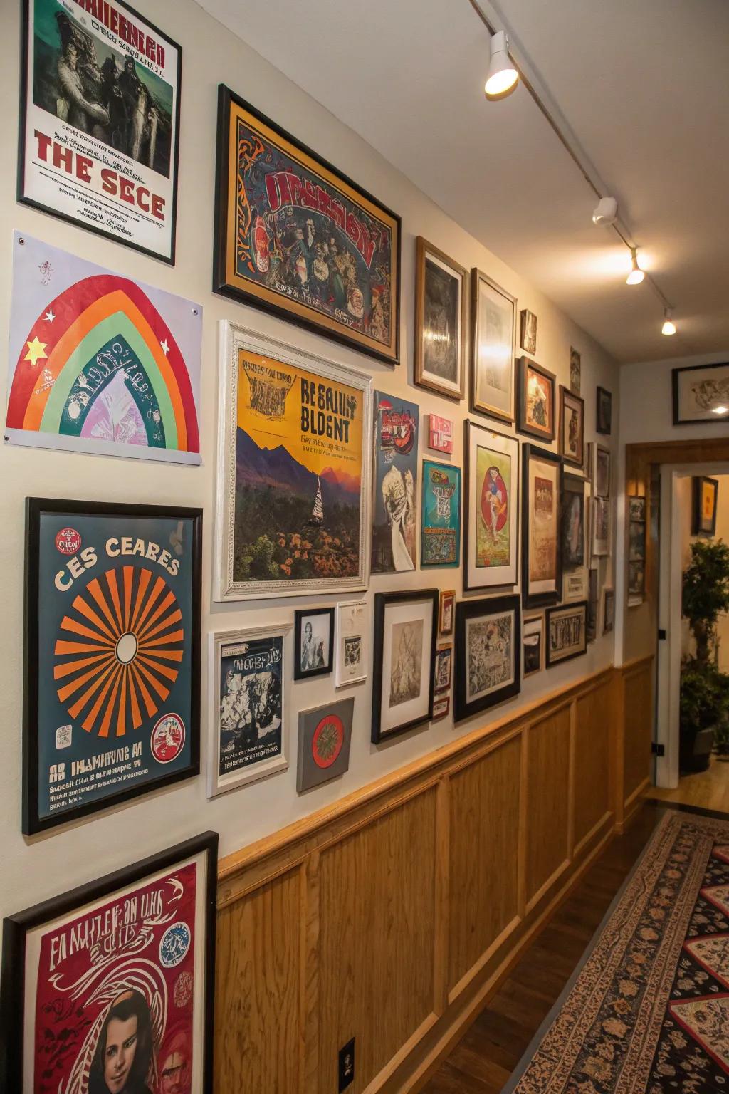 Diverse wall art brings personality to your room.