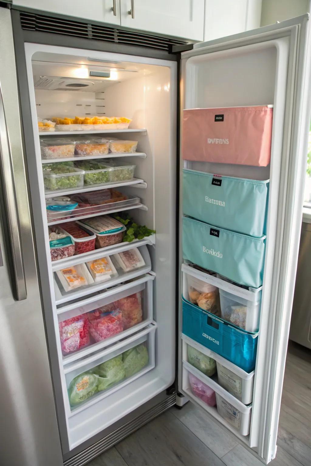 Bagging items in portion sizes reduces waste and saves space.