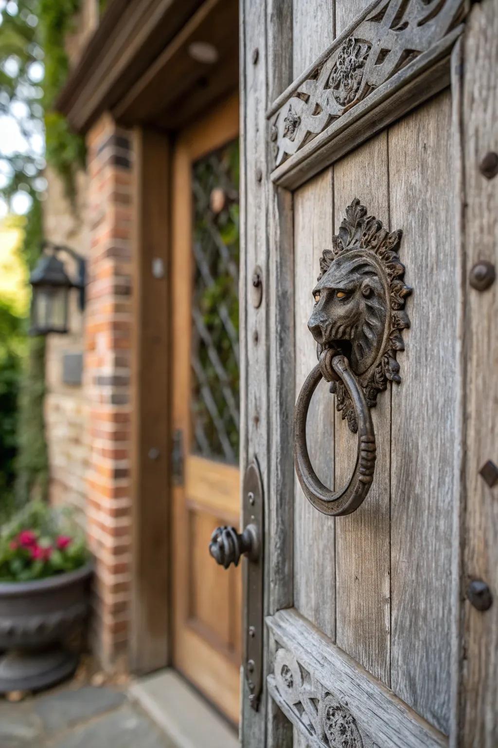 An ornate access striker imparts a dash of individuality.