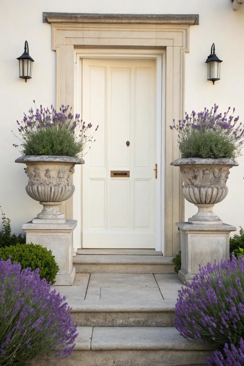 Showcase simplicity by using one plant type to achieve a refined look.