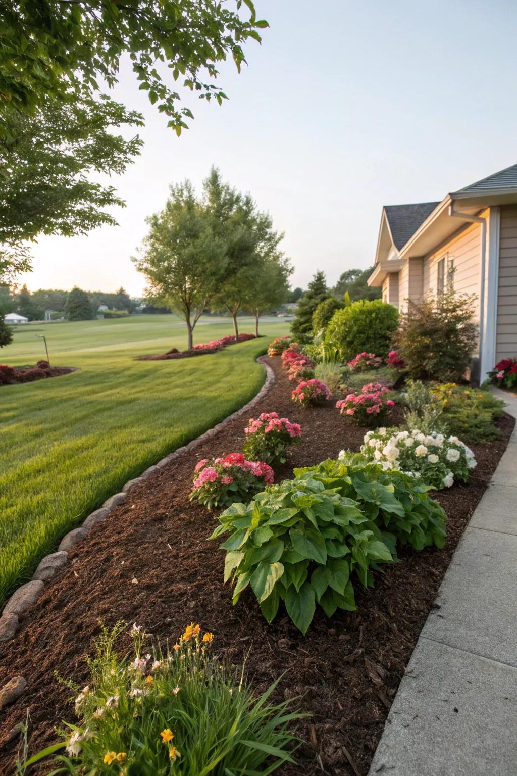 Mulch keeps plants happy and gardens looking tidy.