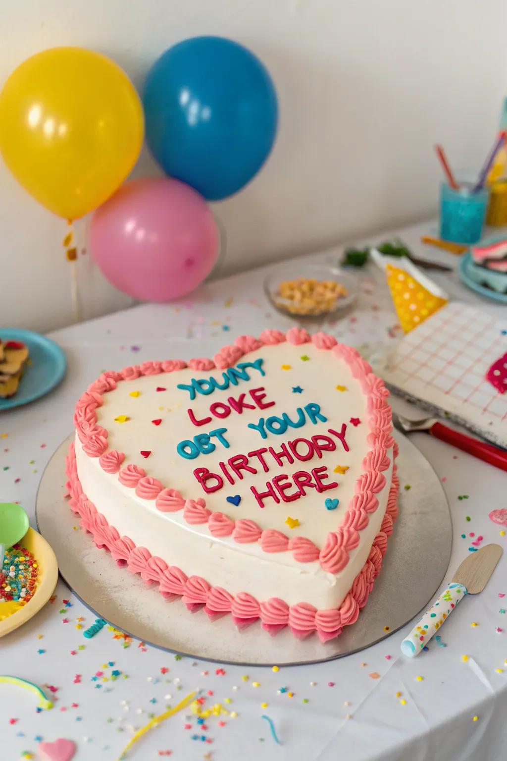 Celebrate the kid at heart with this charming cake!