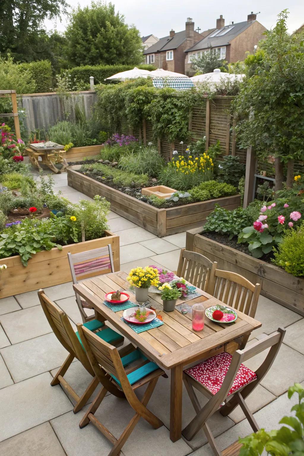 Thoughtful zoning instills a sense of organization and hospitality in gardens.