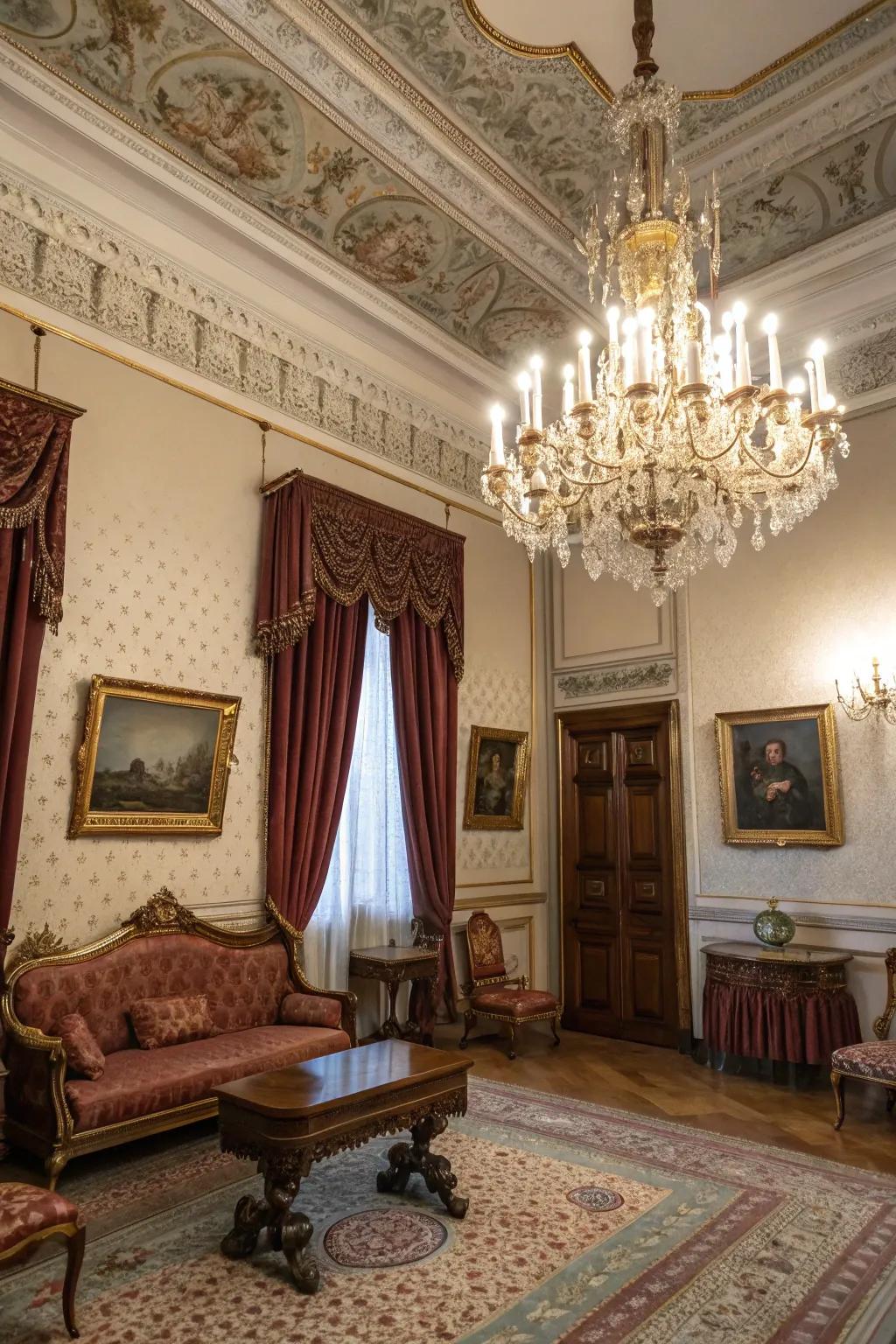 A space enriched with Victorian inspirations.