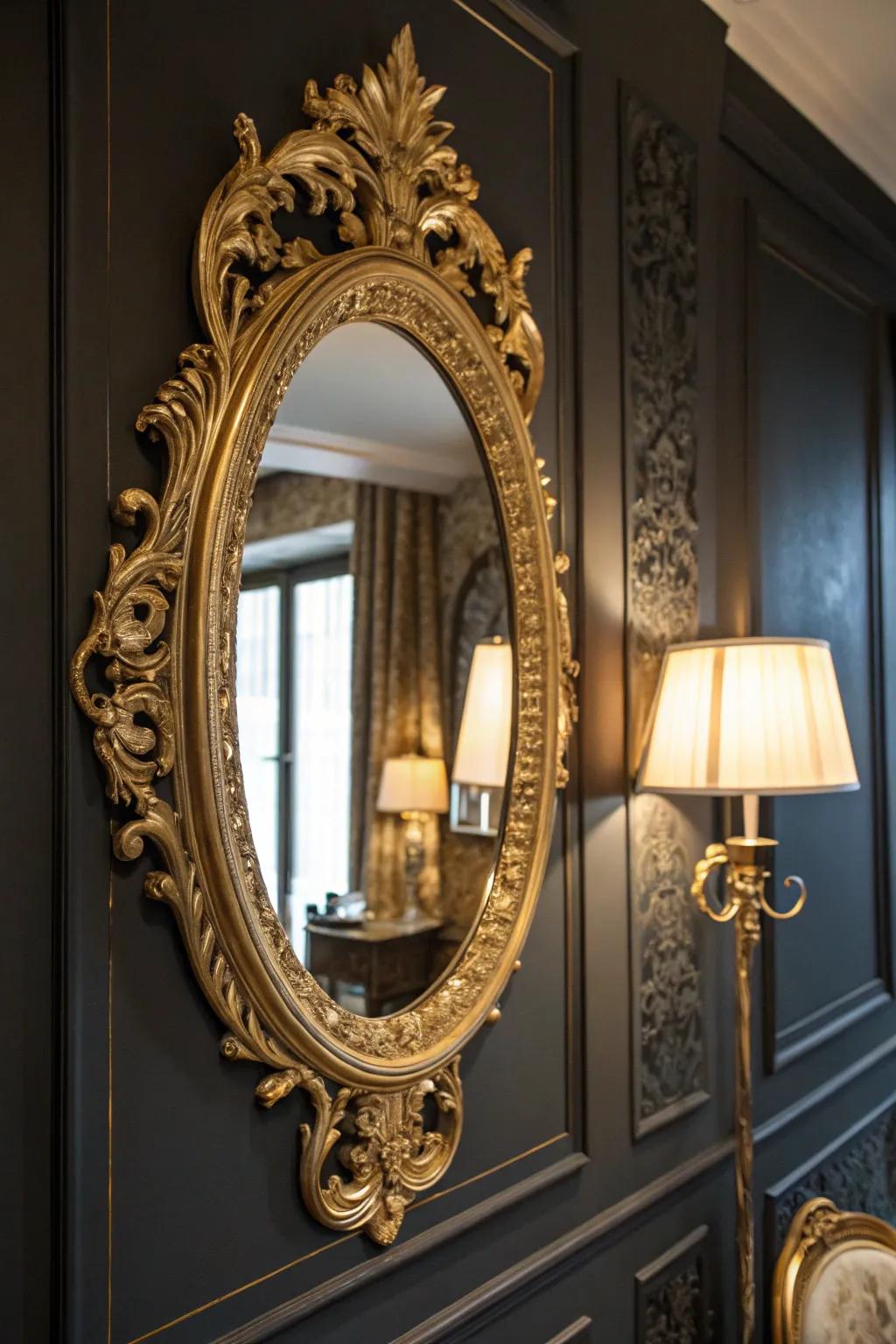 Reflectors that amplify the drama and class.