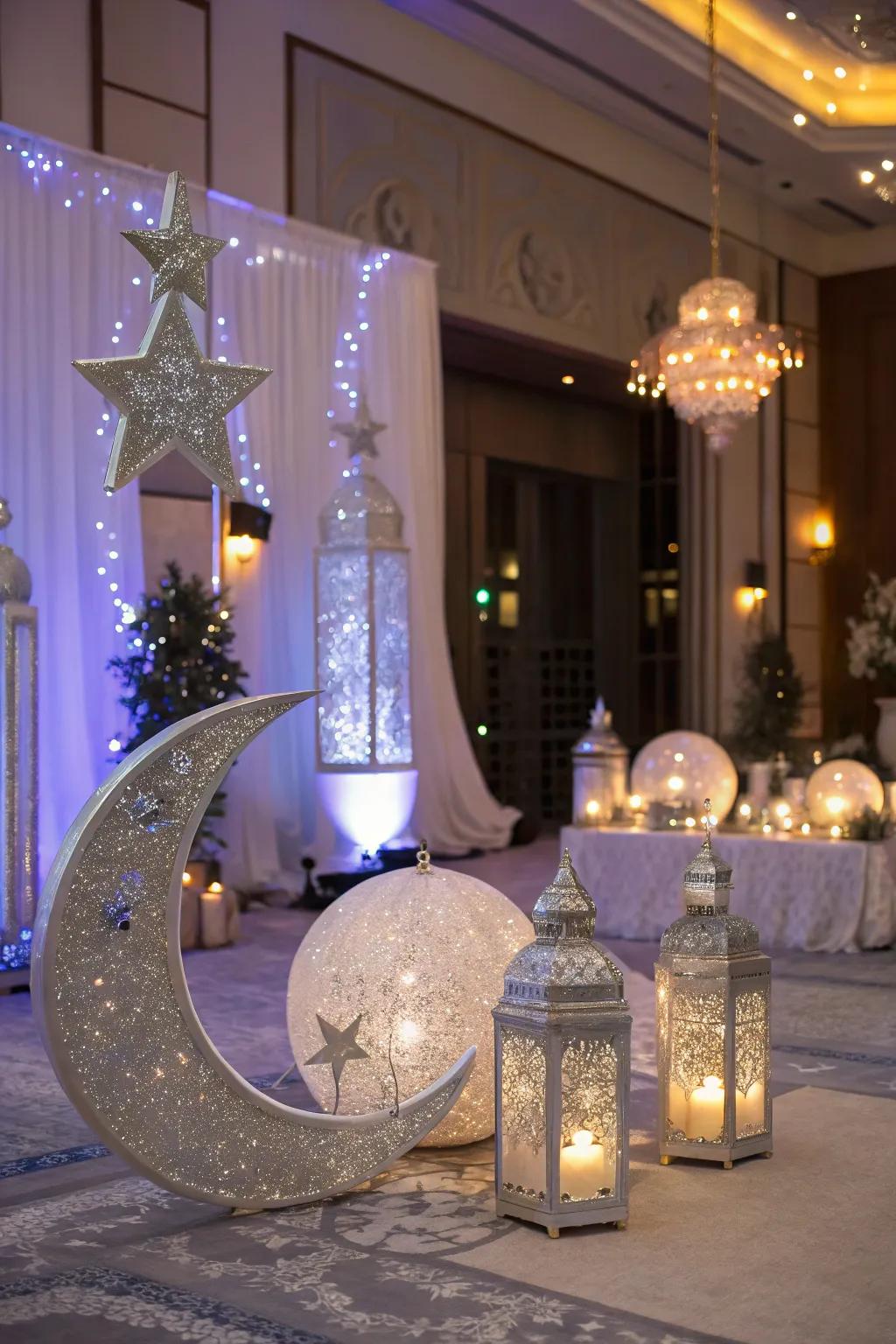 Transfer the magic of a lunar garden to your Halloween decorations.