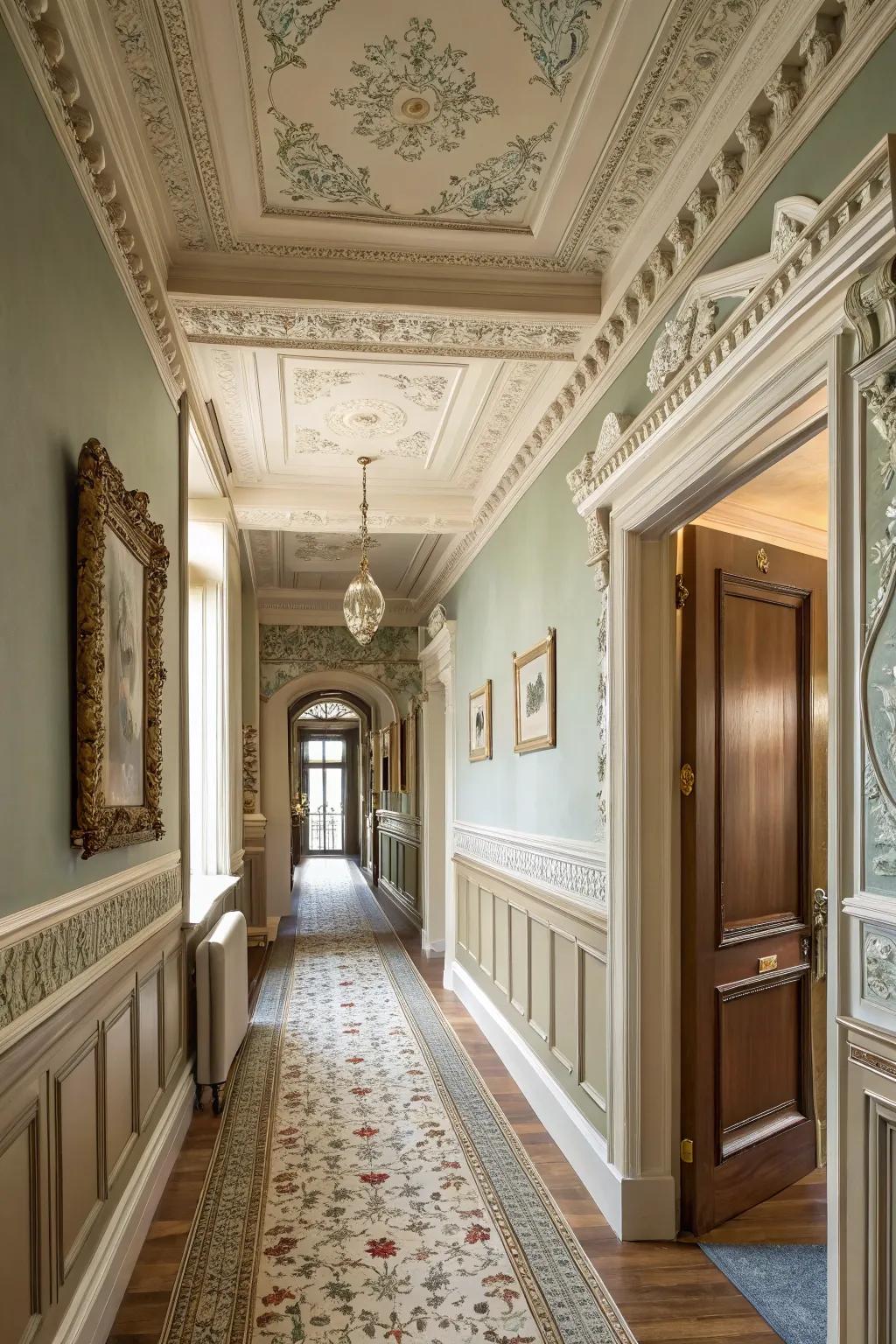 Highlight architectural details with contrasting paint colors.