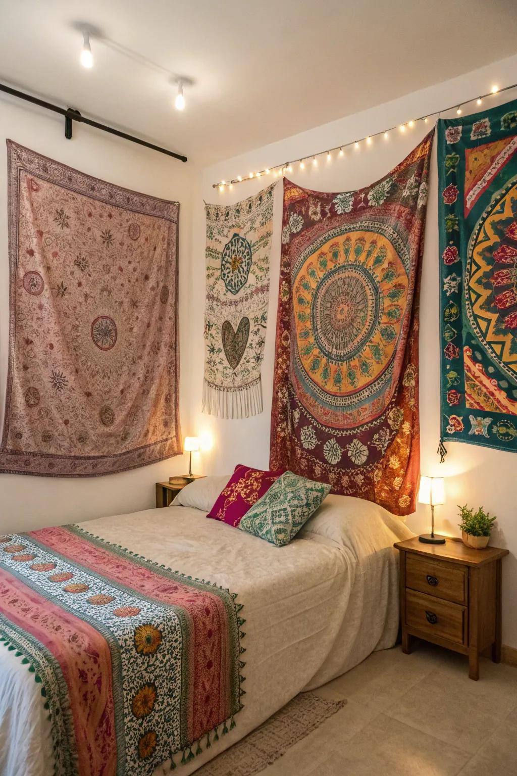 Textile wall hangings infuse texture and warmth into your decor.