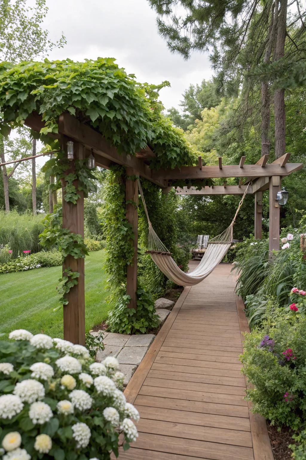 A private backyard sanctuary for relaxation.