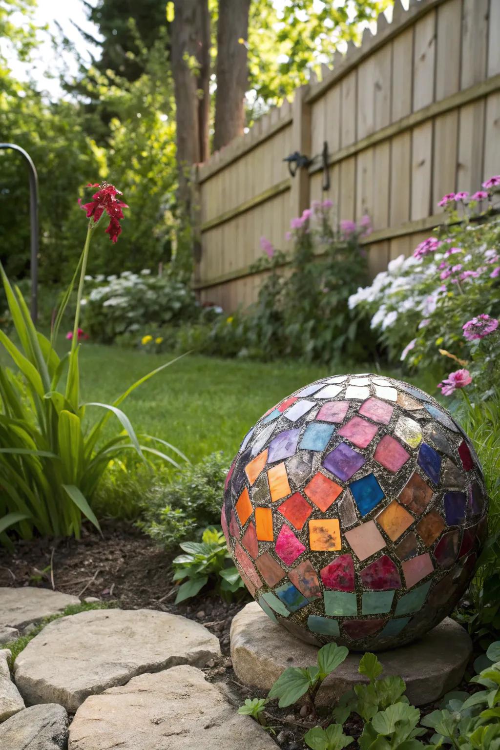 Create a dazzling stargazing sphere from a reclaimed ball.