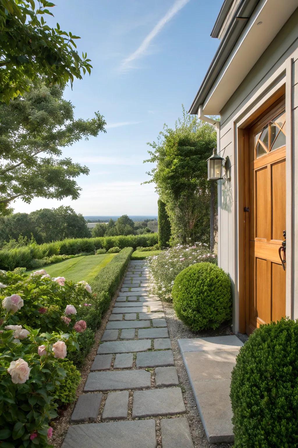 A quaint route beckoning and directing visitors toward your portal.