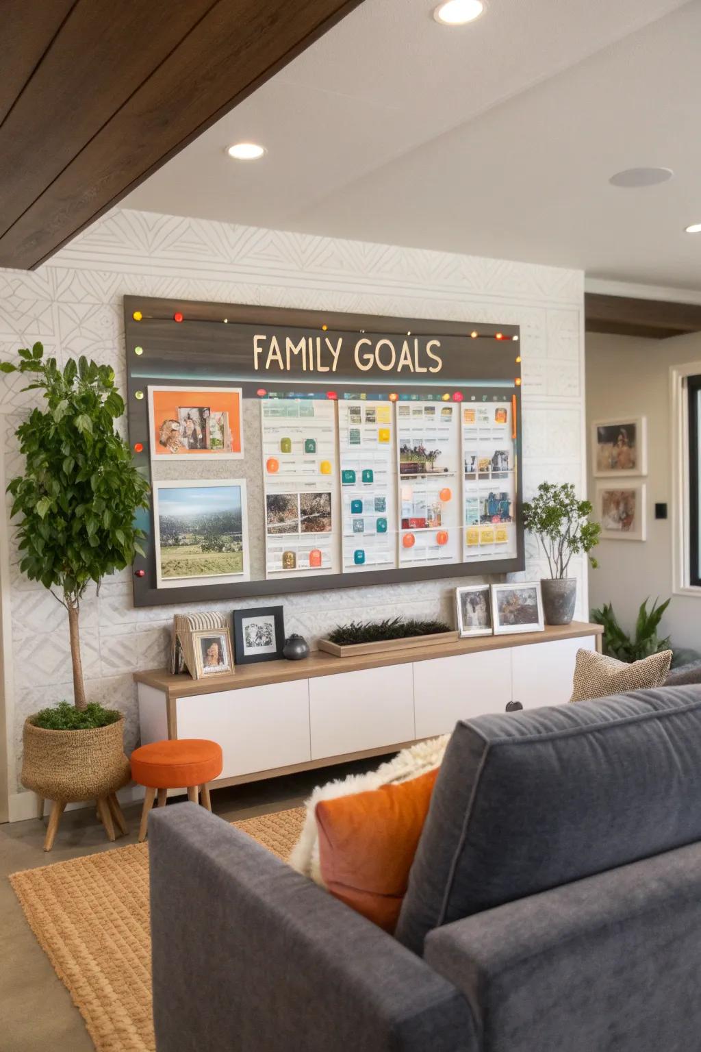 Unify family pursuits with this inspirational ambition section.