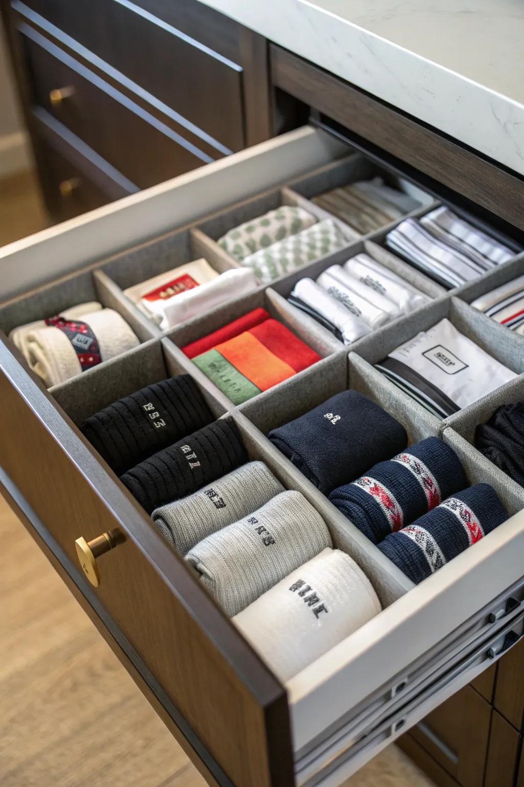Labels ensure your sock drawer is organized and efficient.