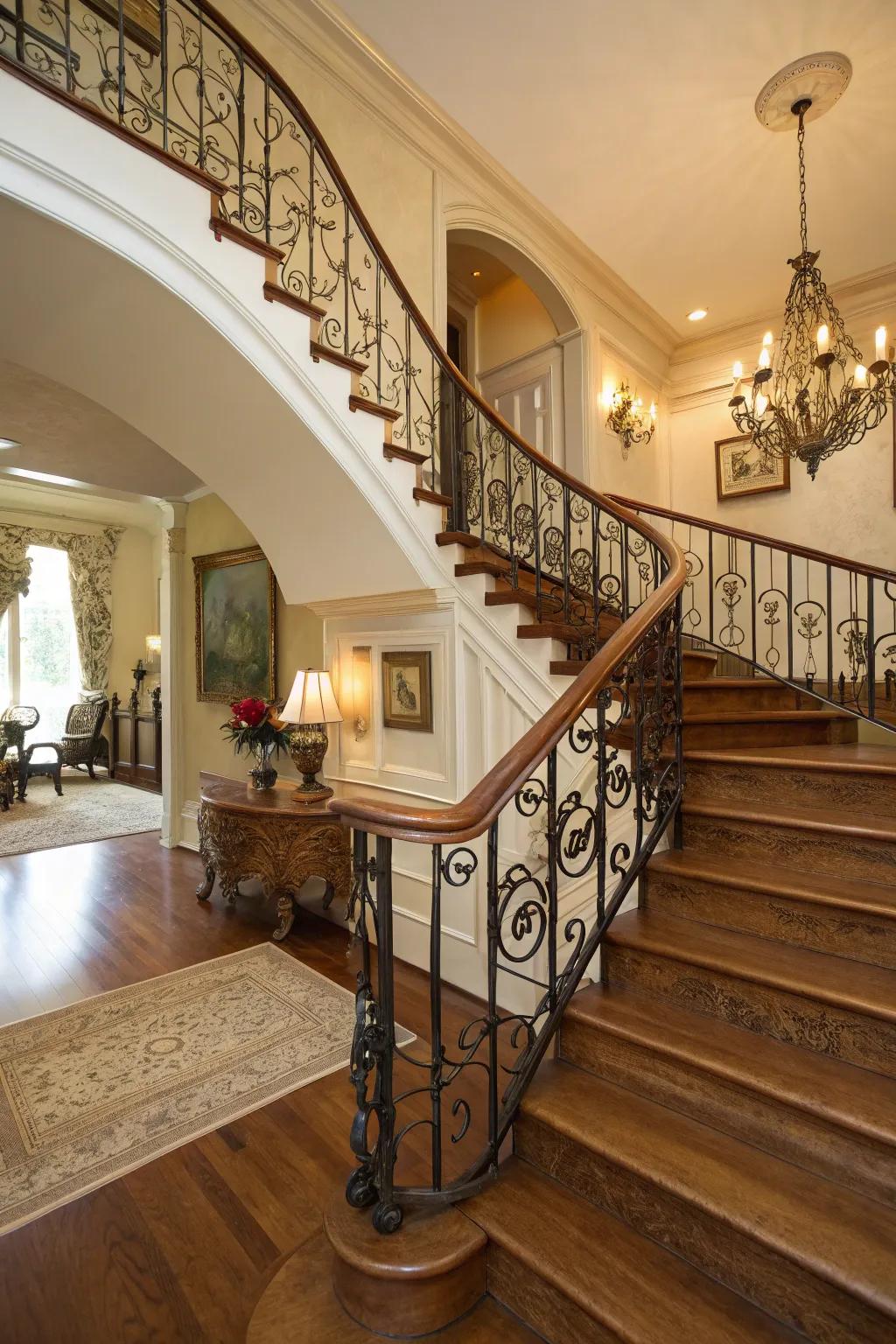 Past-style railings add history and character.