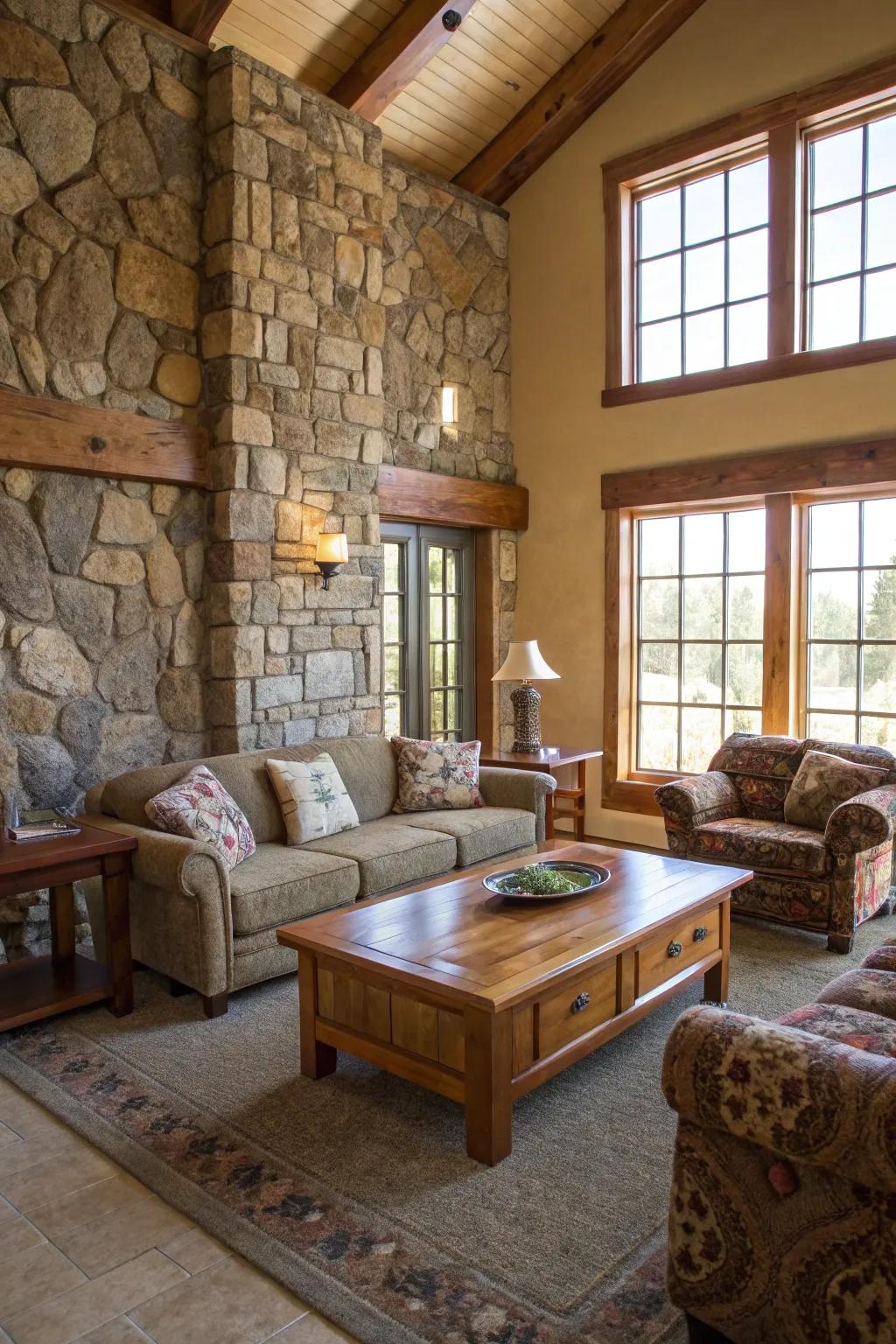 Natural materials include comfort and credibility to your area.