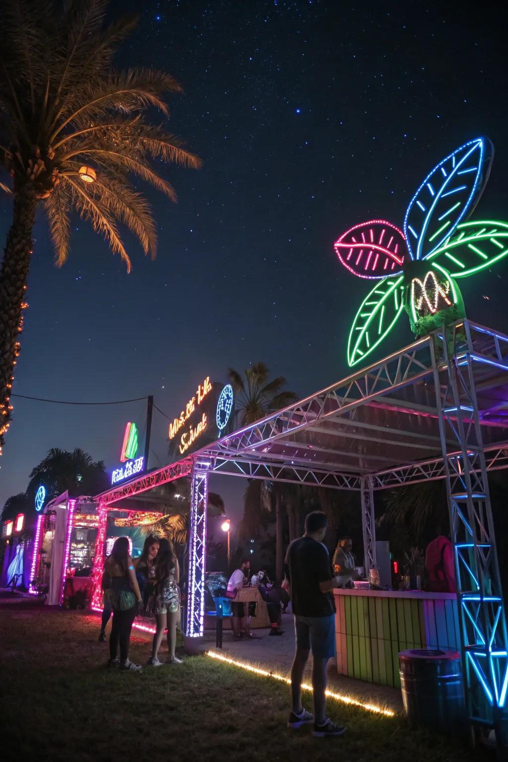Dance the night away at a Neon Night Celebration.