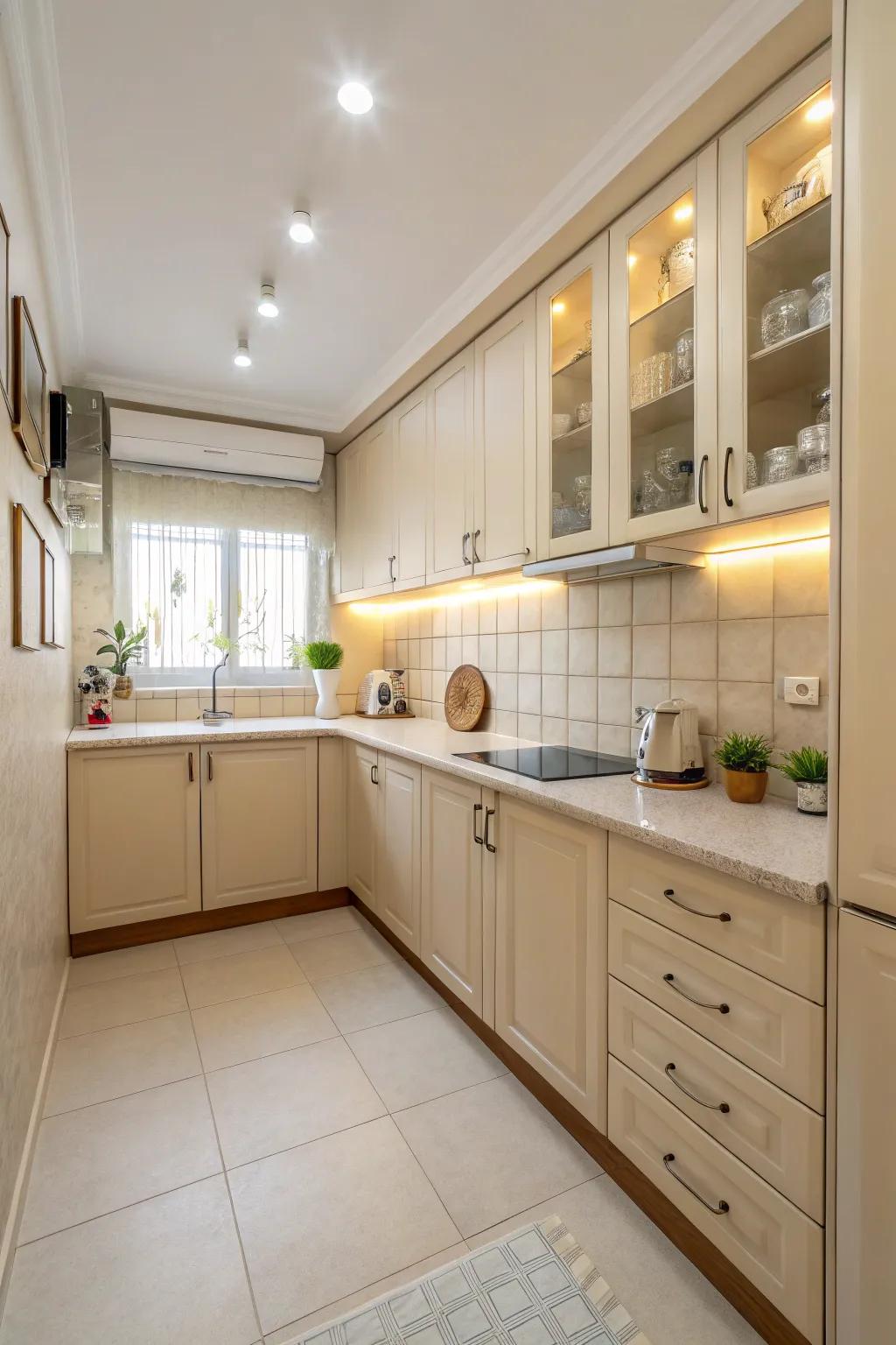 Bright hues amplify the openness of small areas.