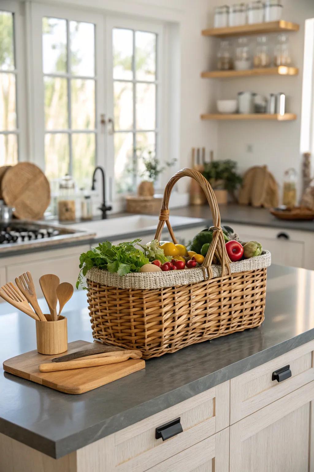 Organic textures bring warmth and persona to the kitchen.