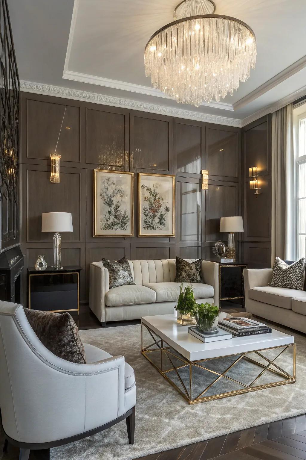 Reflective coatings bring a luxurious shine to your wall panels.