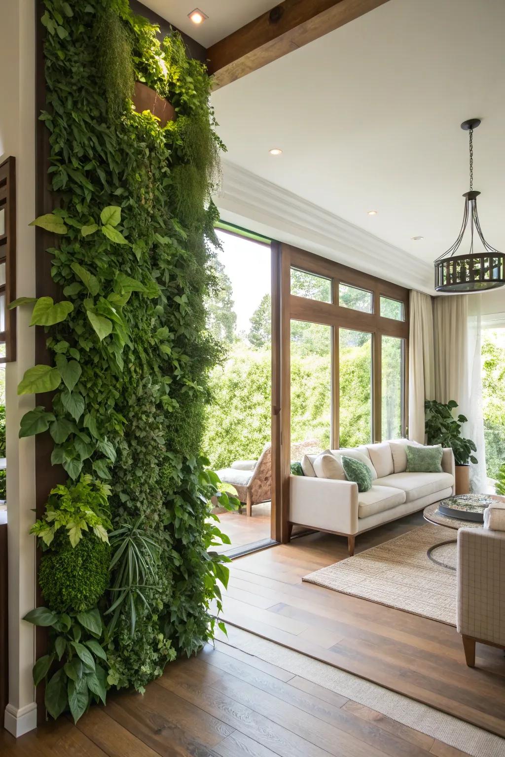Upright greenery boards bring life to your walls.