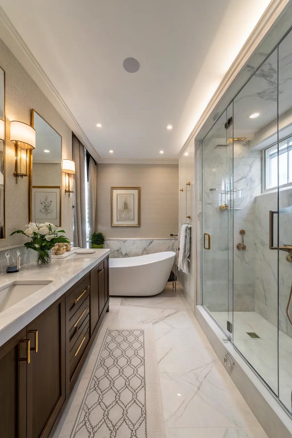 Elegant decor adds elegance and sophistication.