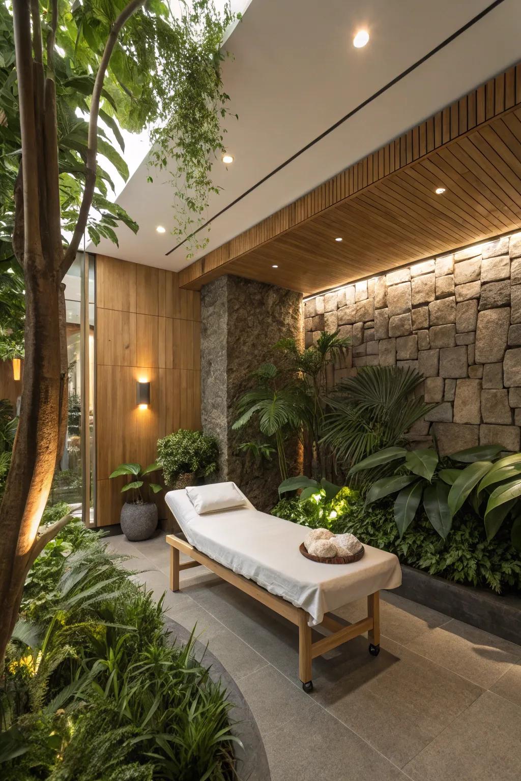 Nature provides a sense of warmth and serenity.