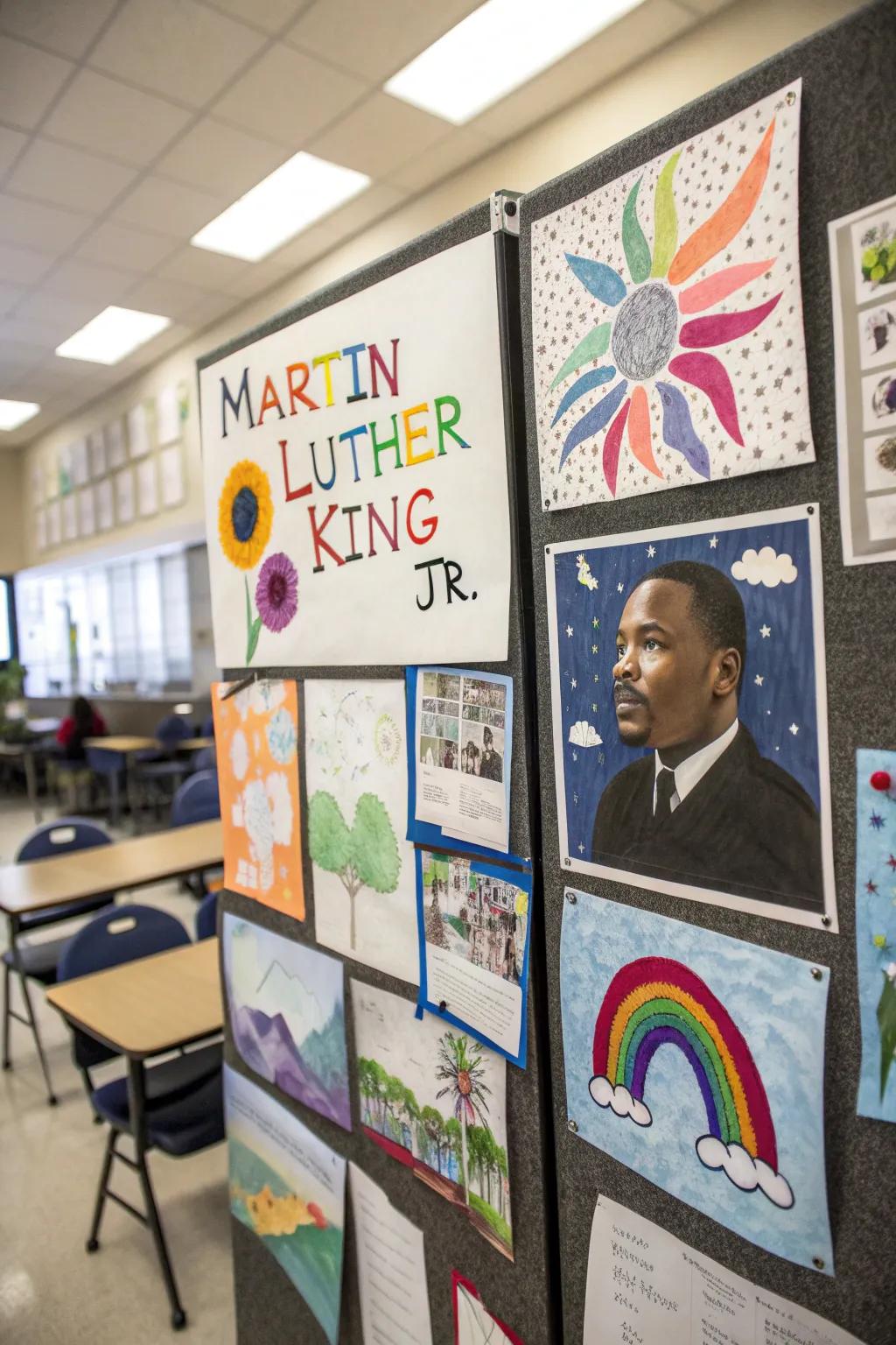 Student creations capture and express personal interpretations of MLK’s legacy.