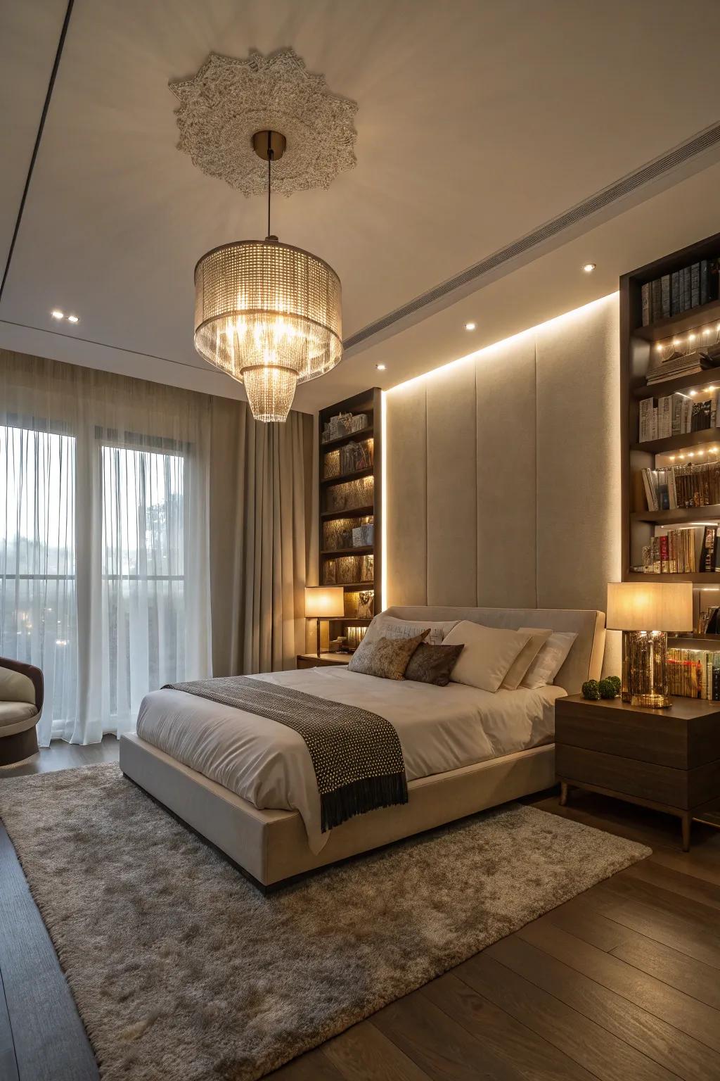 Functional lighting enhances decorative aspects in your design.