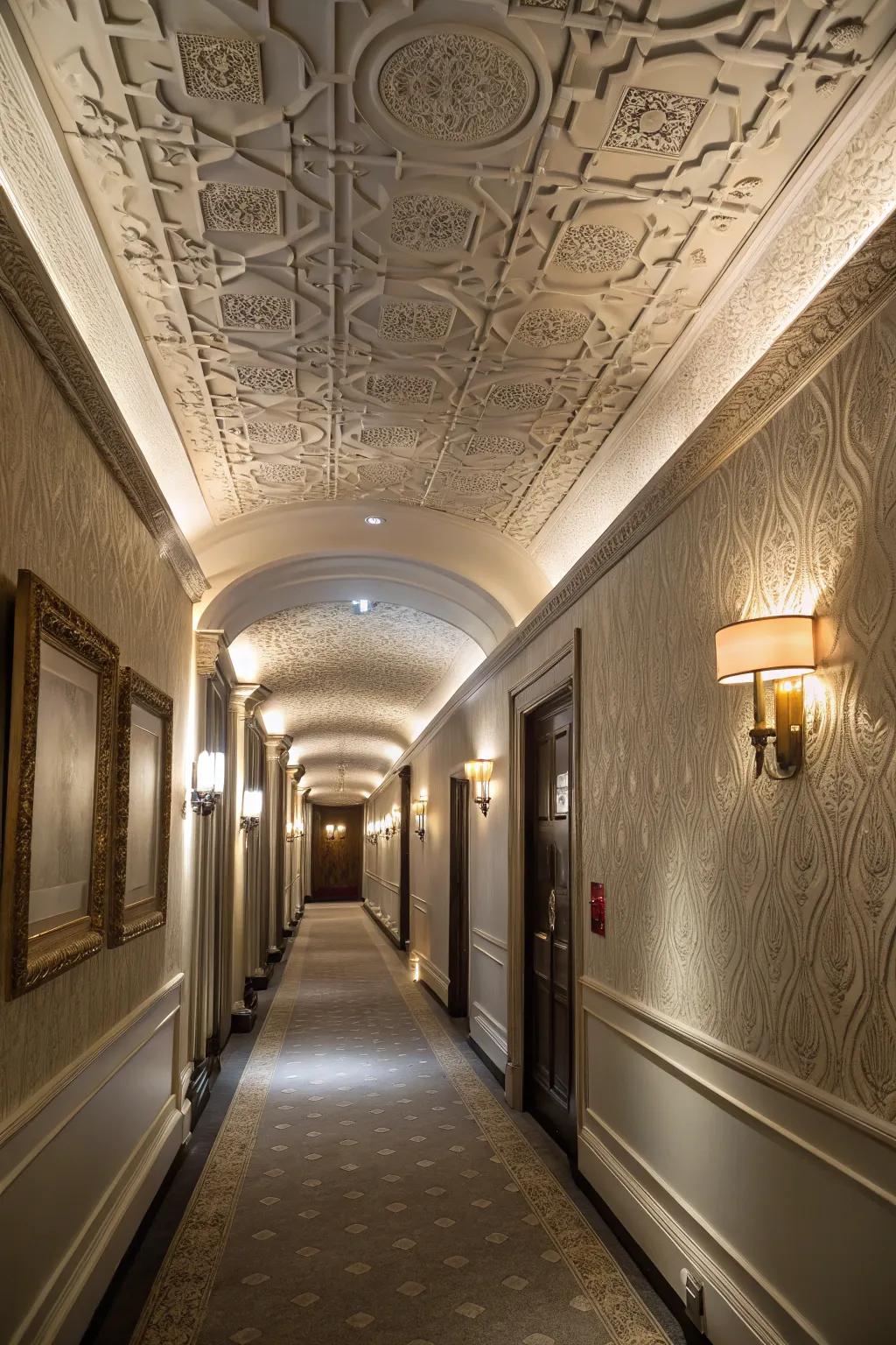 Embossed results enrich dimension and charm.