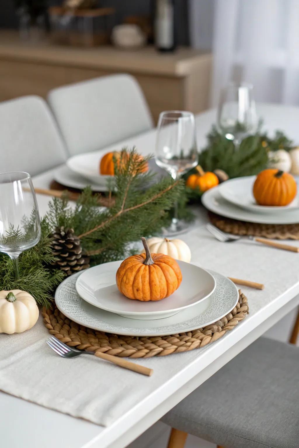 Seasonal details add charm and relevance to your table.