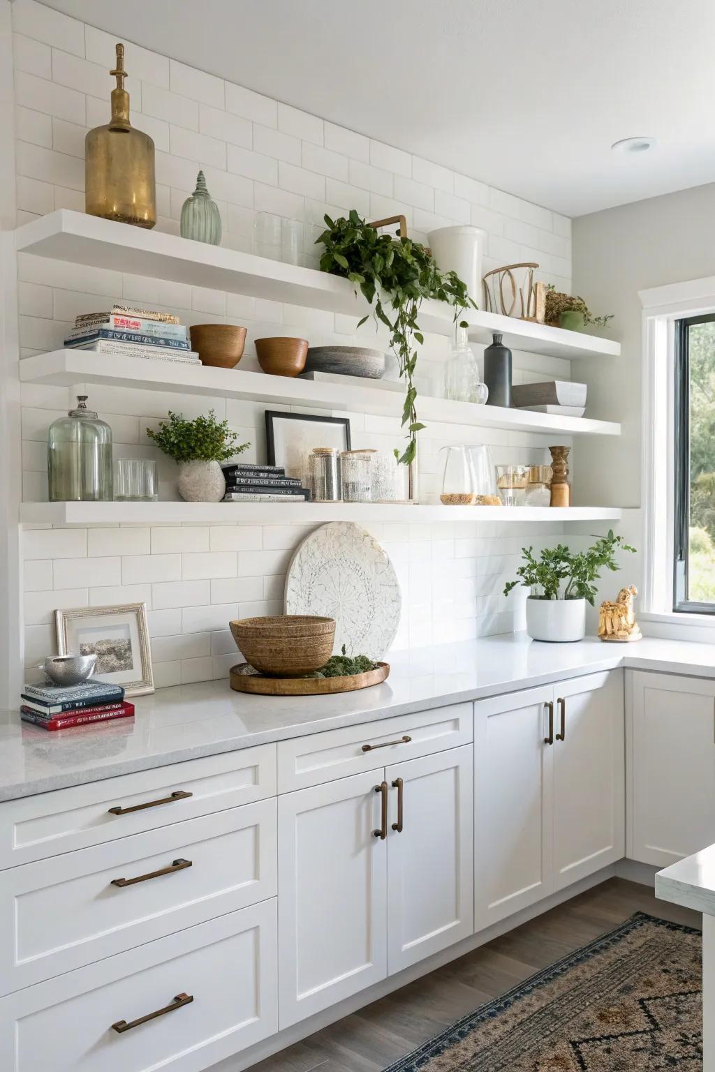 Ledge racks offer both style and storage.