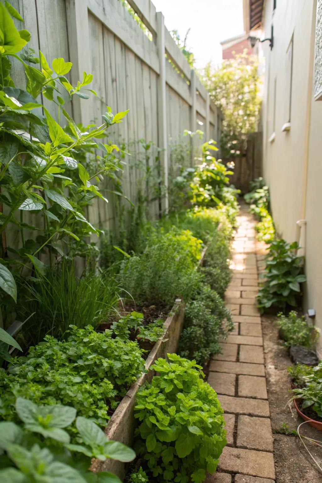 A verdant wall converts up-and-down space into a lavish garden feature.