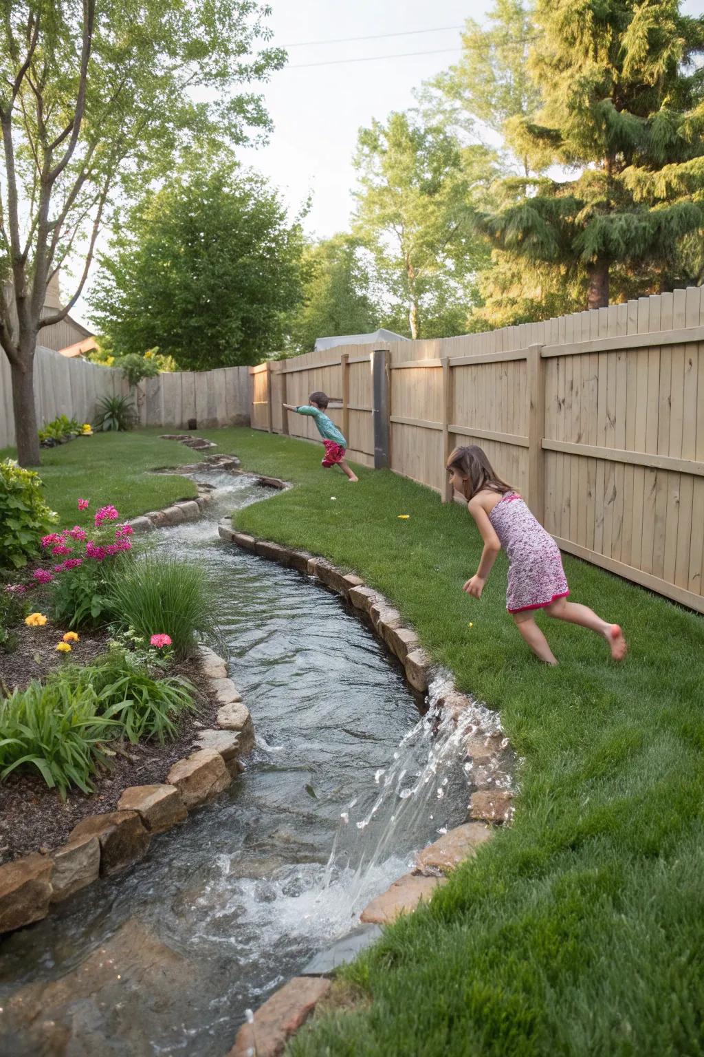 Water installations bring new aspects to play.