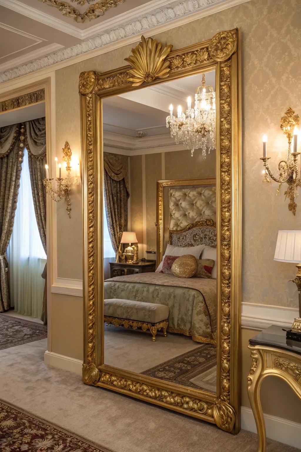 Gold leaf accents can add luxury and elegance to any piece.