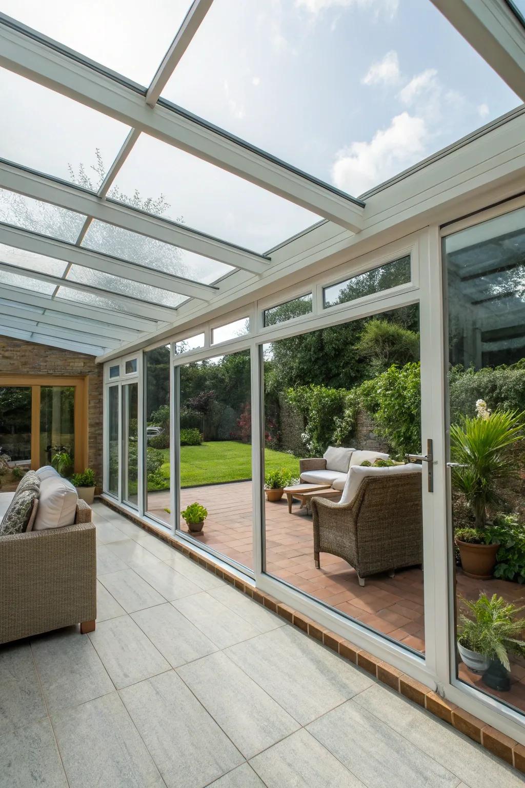Make your space flow with see-through walls.