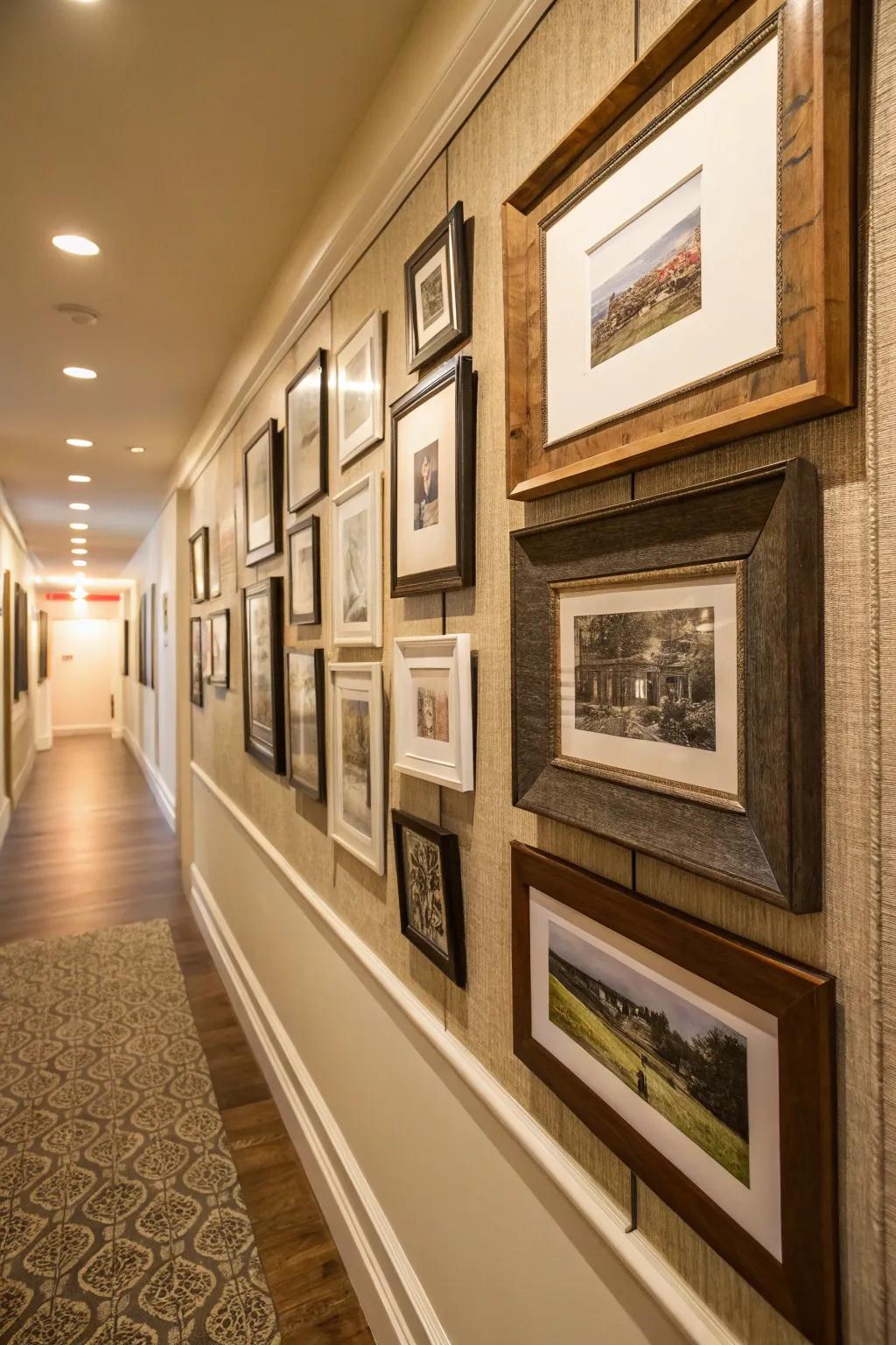 Three-dimensional tiers introduce depth and intrigue to your wall space.