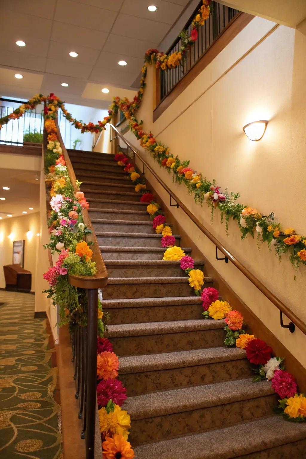 Adorn your areas using whimsical floral decoration strands.