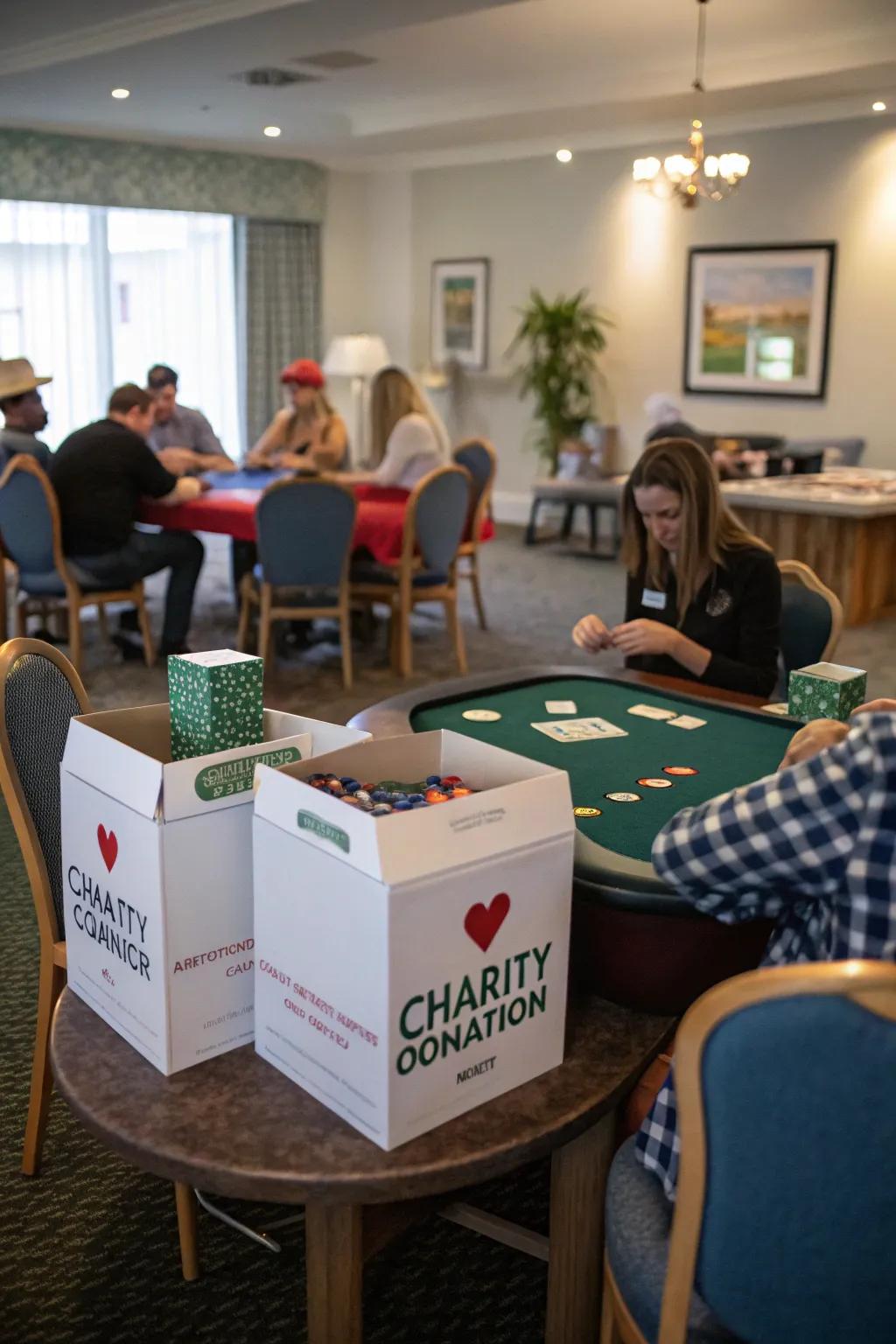 Combine fun with philanthropy by playing for charity.