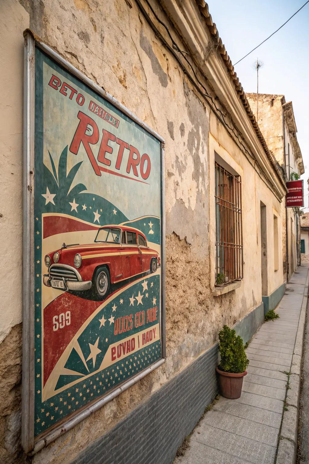 Vintage wall art has a timeless appeal for any space.
