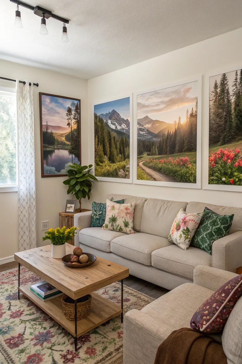 Nature-inspired posters that offer tranquility and beauty.