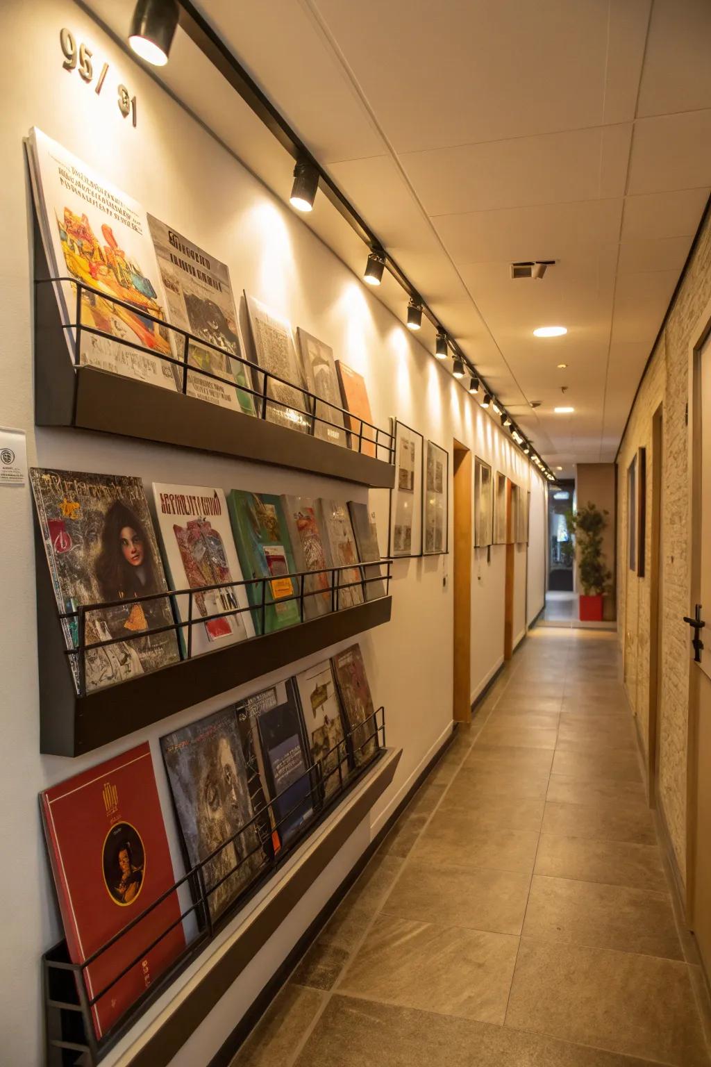 Wall-mounted holders deliver a refined display for your vinyl.