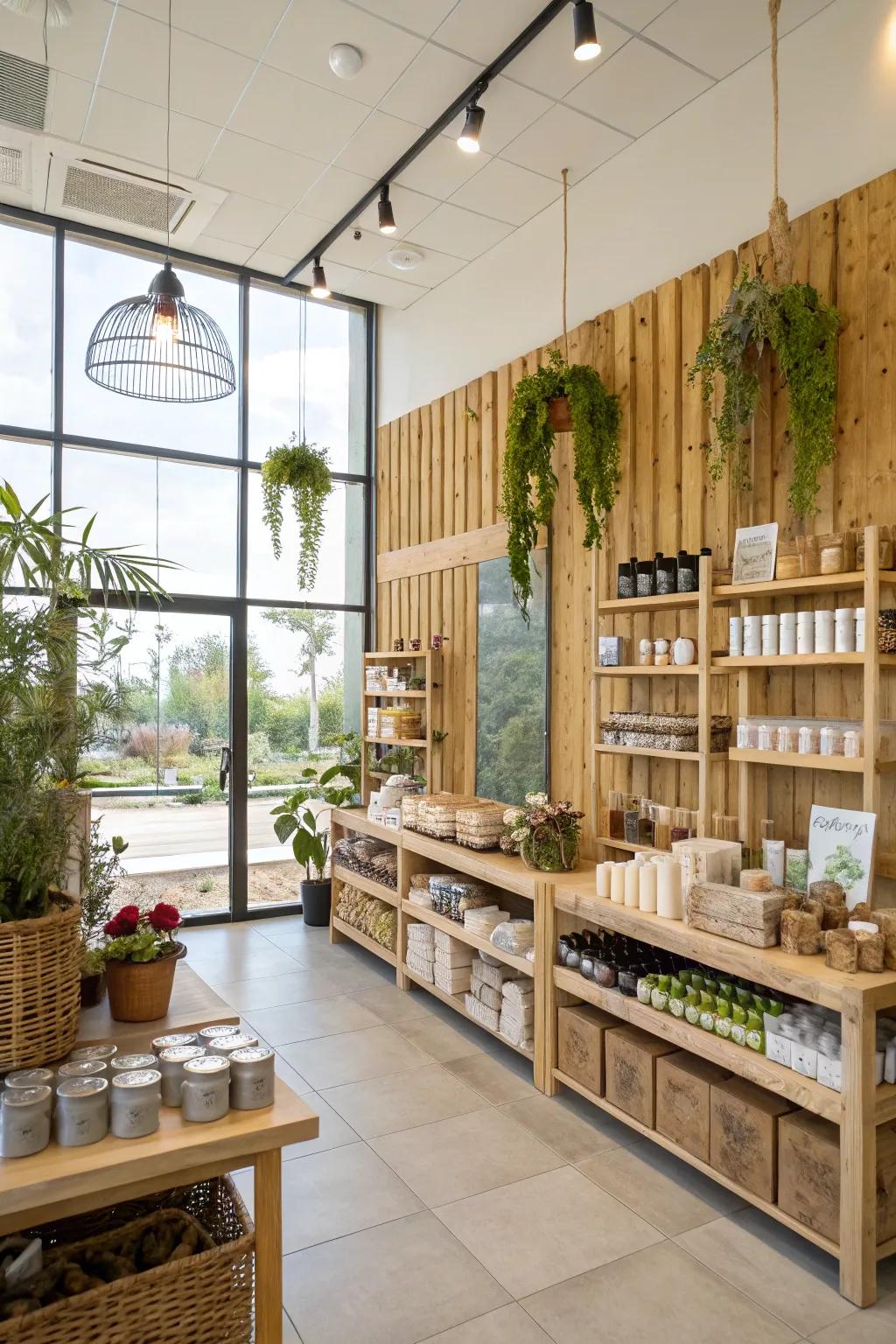 Sustainable design choices resonate with shoppers who are environmentally aware.