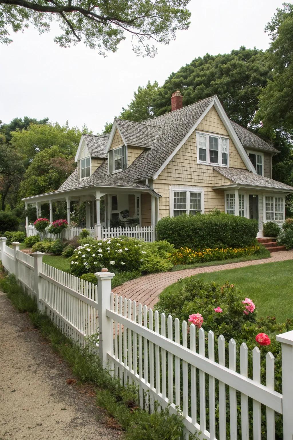 Triangular roofs add timeless charm and extra space.